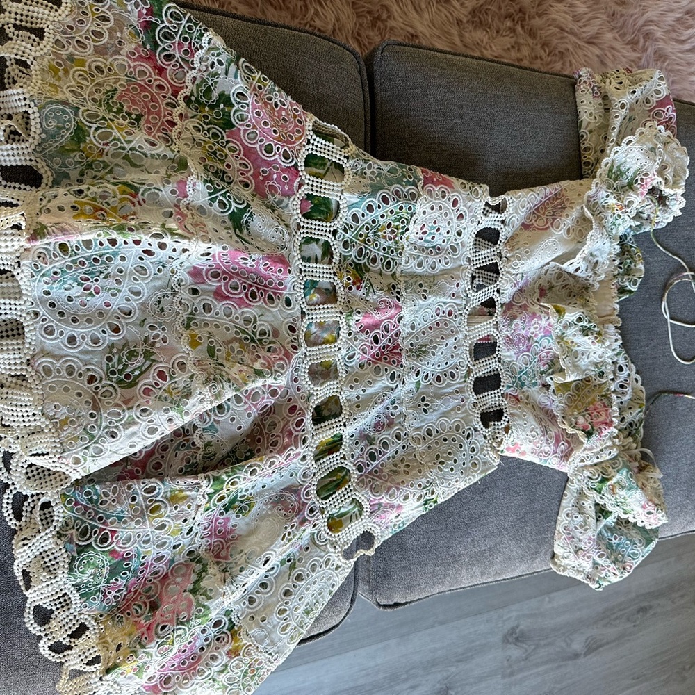 Authentic Zimmermann summer floral dress size 0 New with tags